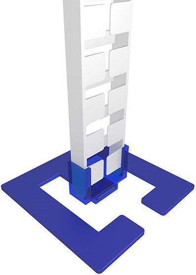 plaque de sol Easy-Floor-Qube noir RAL9005