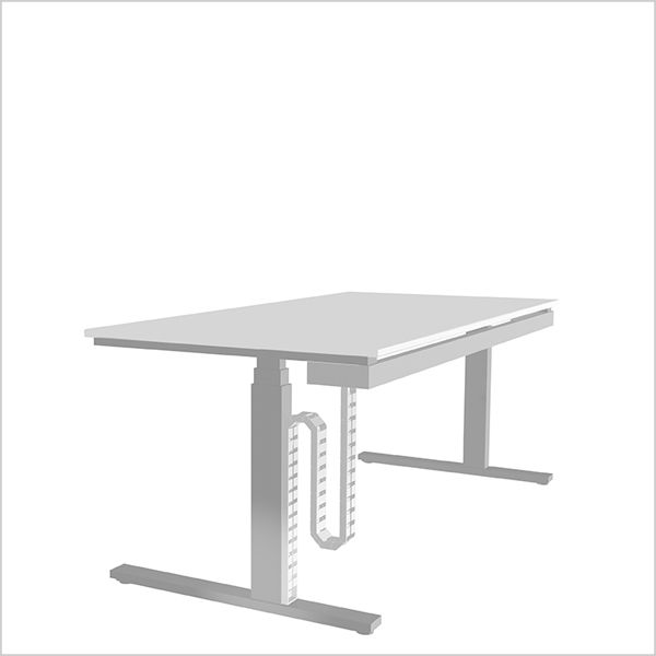 garniture serpentine de câble 1 Qube 1.27m noir RAL9005 aimant