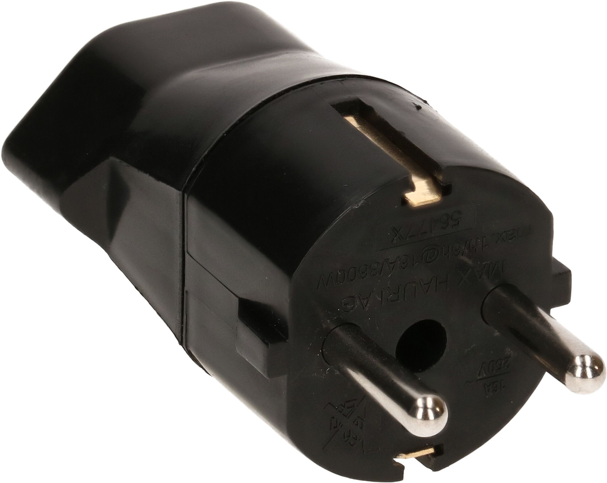 Fiche d'adaptation Schuko / type 23 3 pôles noir