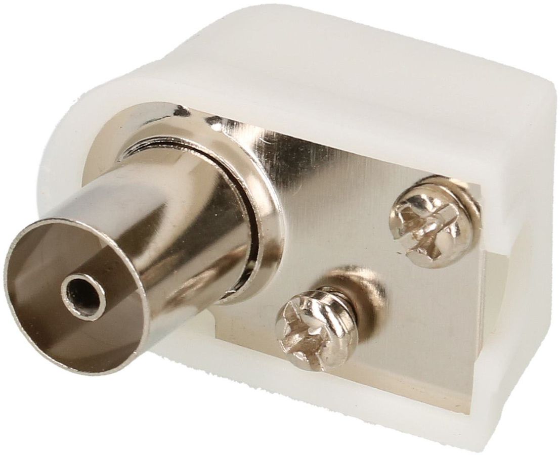 femelle coudé IEC 90° blanc