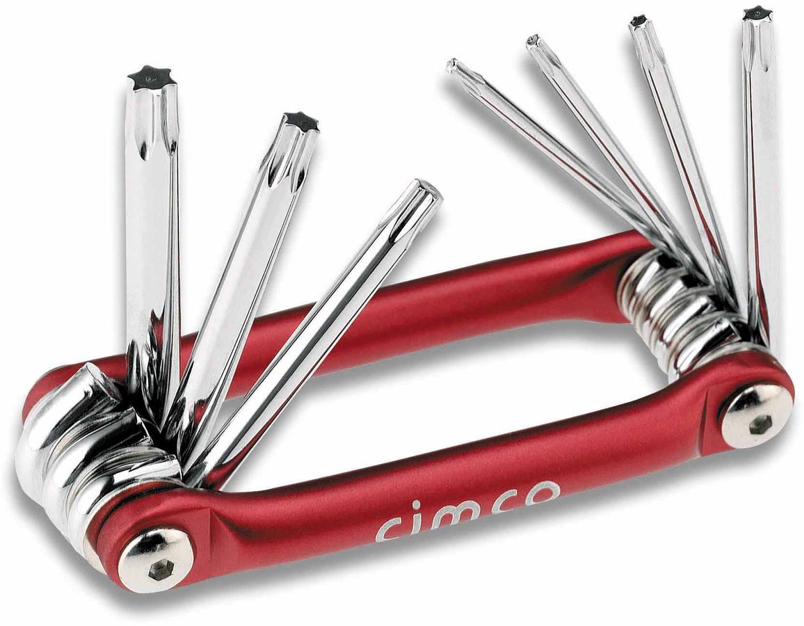 Jeu de clés mâles Torx 8 piè. support manuel rabattable T9-T40