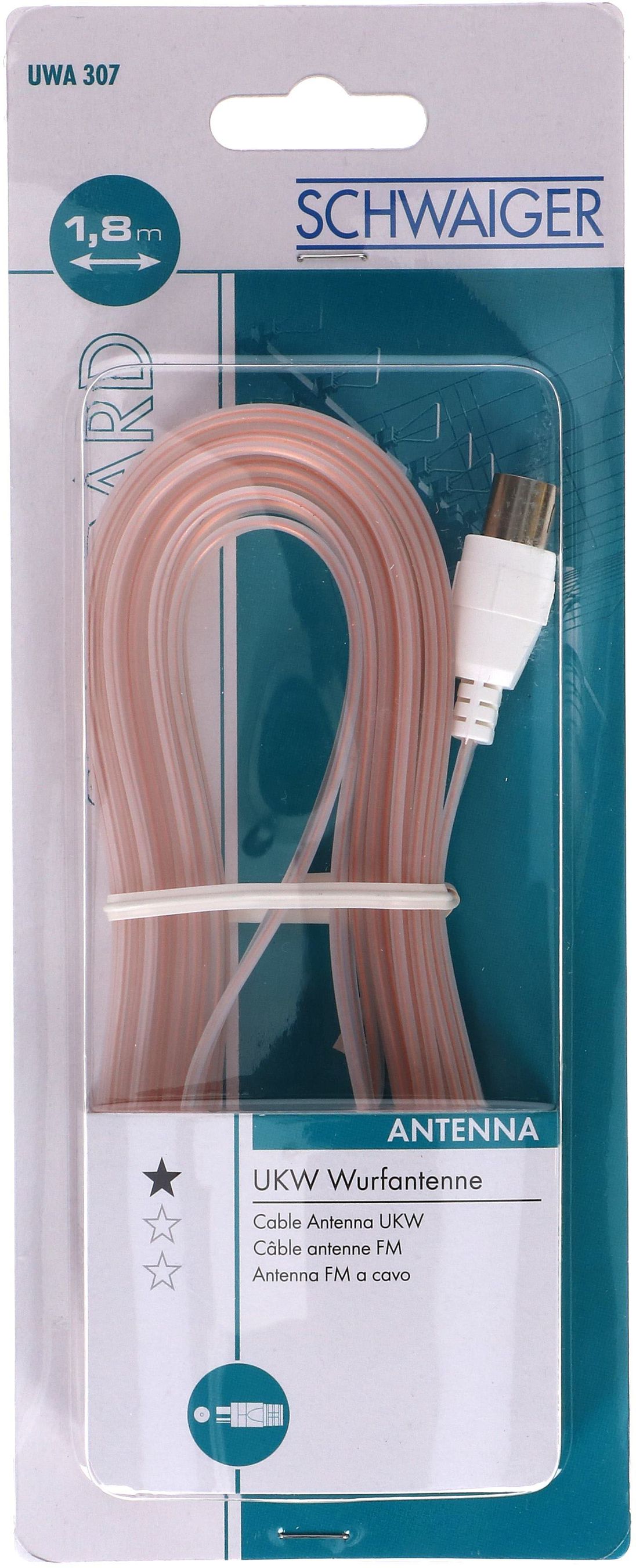 câble antenne FM longueur du dipôle 1.80m