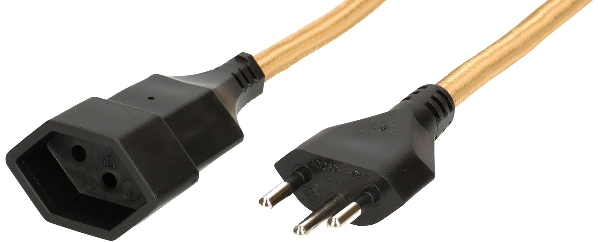 Rallonge textile H05VV-F3G1.0 3m or type 12 / type 13