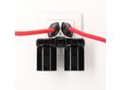 multi adaptateur clip-clap 2x type 13 3 pôles noir BS