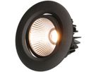 LED-Einbauspot AXO Ø80 schwarz matt 3000K 960lm 38°