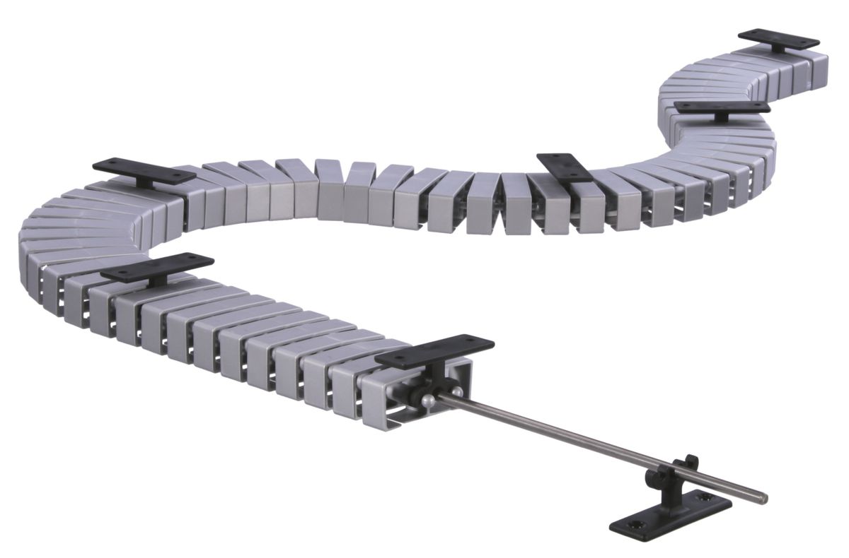 fixation à la table Easy-Desk 3G argent RAL 9006