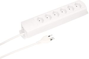 multiprise Prime Line 6x type 13 blanc 3m