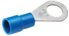 Cosses de câble à sertir isolées isolées 1.5-2.5mm² M4 bleu