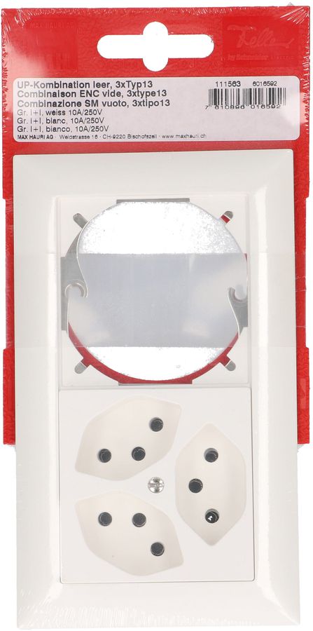 Kombination 3x Typ 13 / leer Gr.2x1 UP EdizioDue weiss