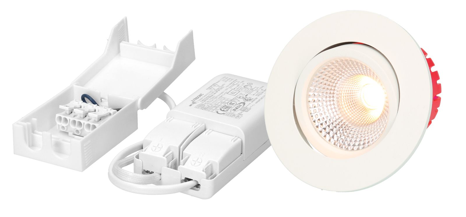 spot encastré à LED SOLV Ø68 DALI blanc 3000K 710lm 38°