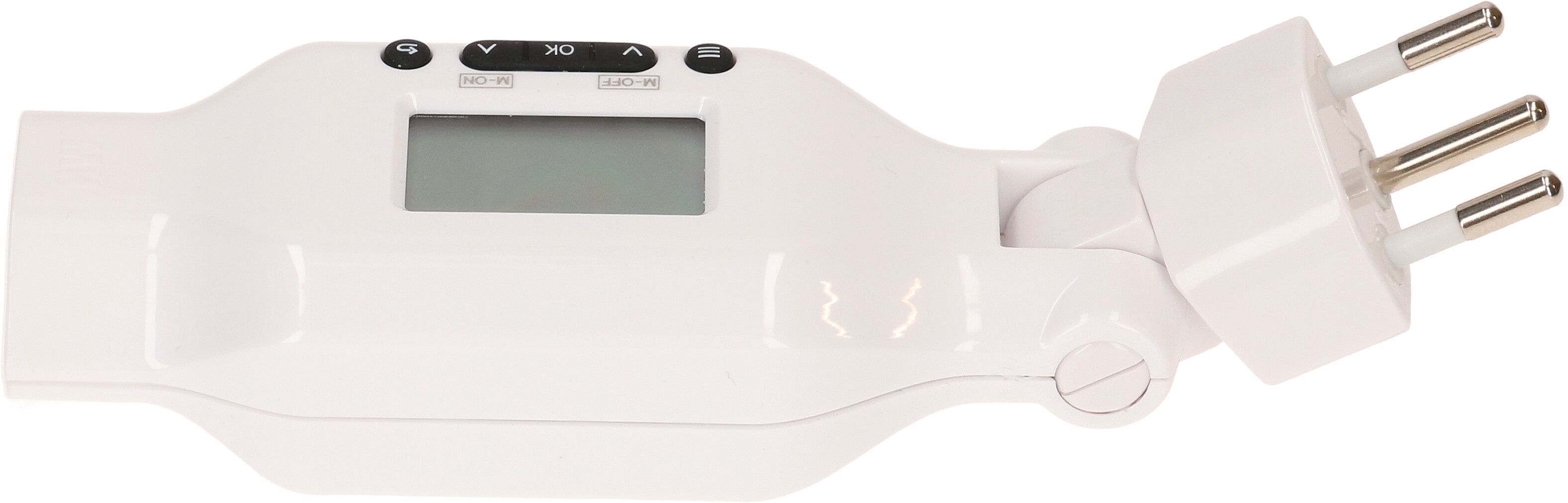 programmateur horaire multifonctionnel numériques clip-clap blanc