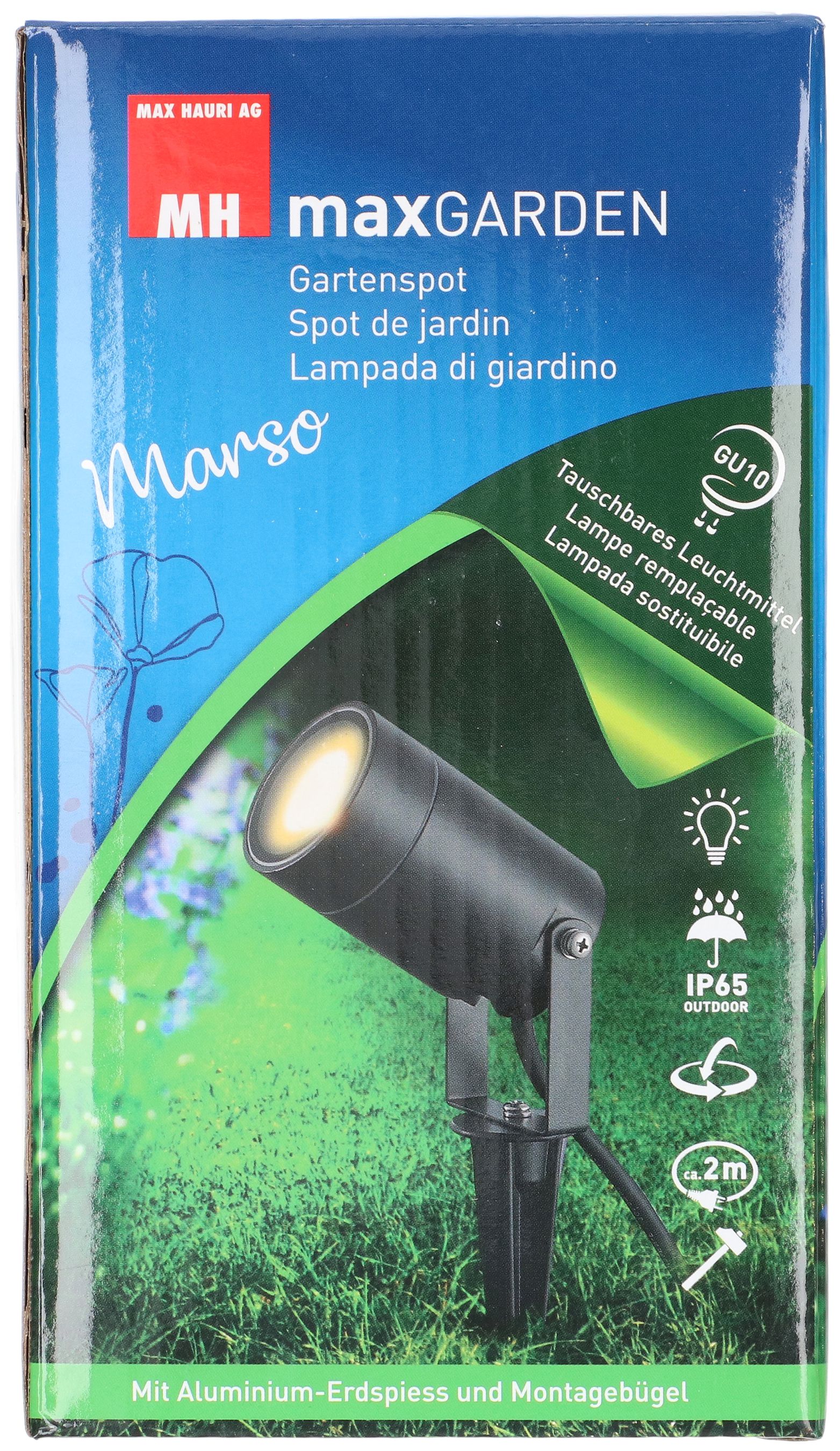 Gartenspot Marso / ALU schwarz IP65 / GU10 Fassung / Typ 13