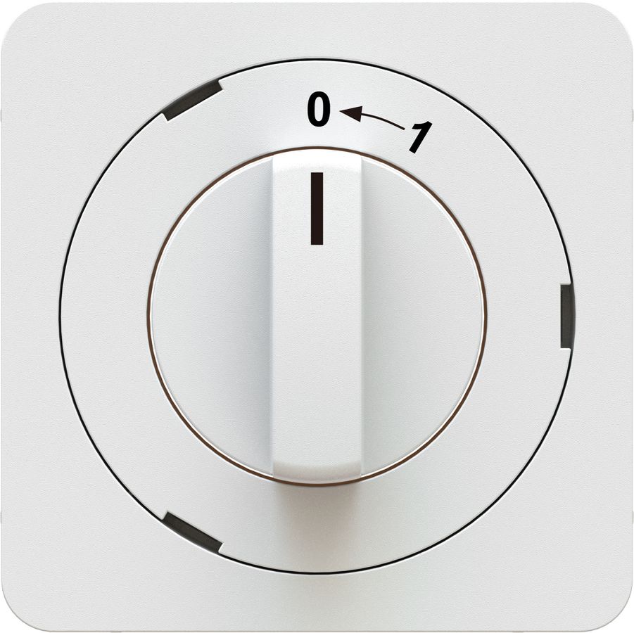 Schwenktaster Schliesser/2L 0<=1 Einsatz +Frontplatte priamos ws