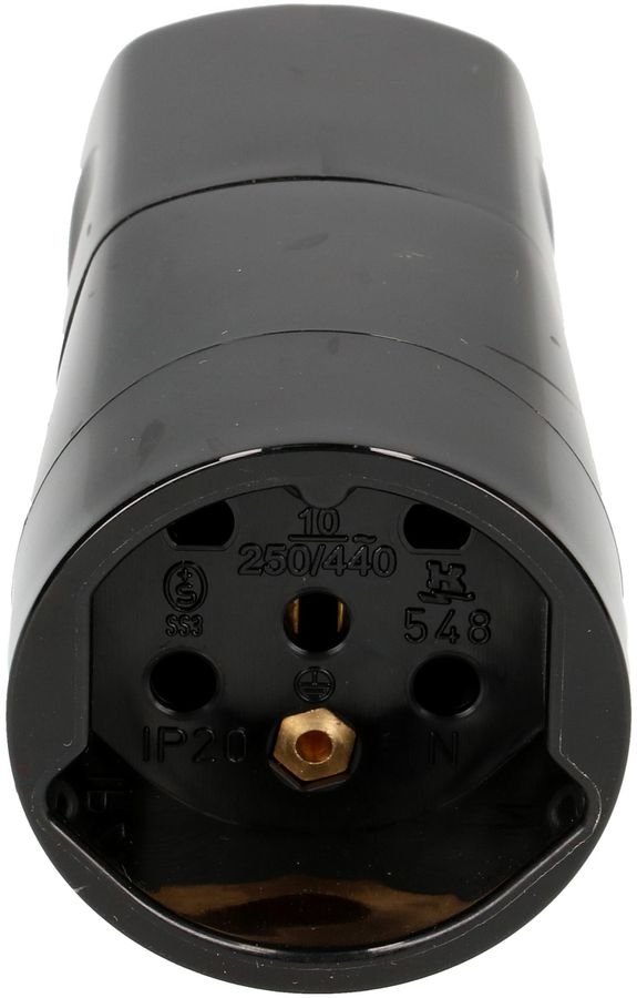 prise mobile type 15 5 pôles noir