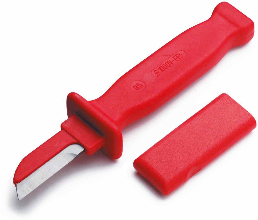 1000 V Couteau câble de sécurité lame droite + dos isolé