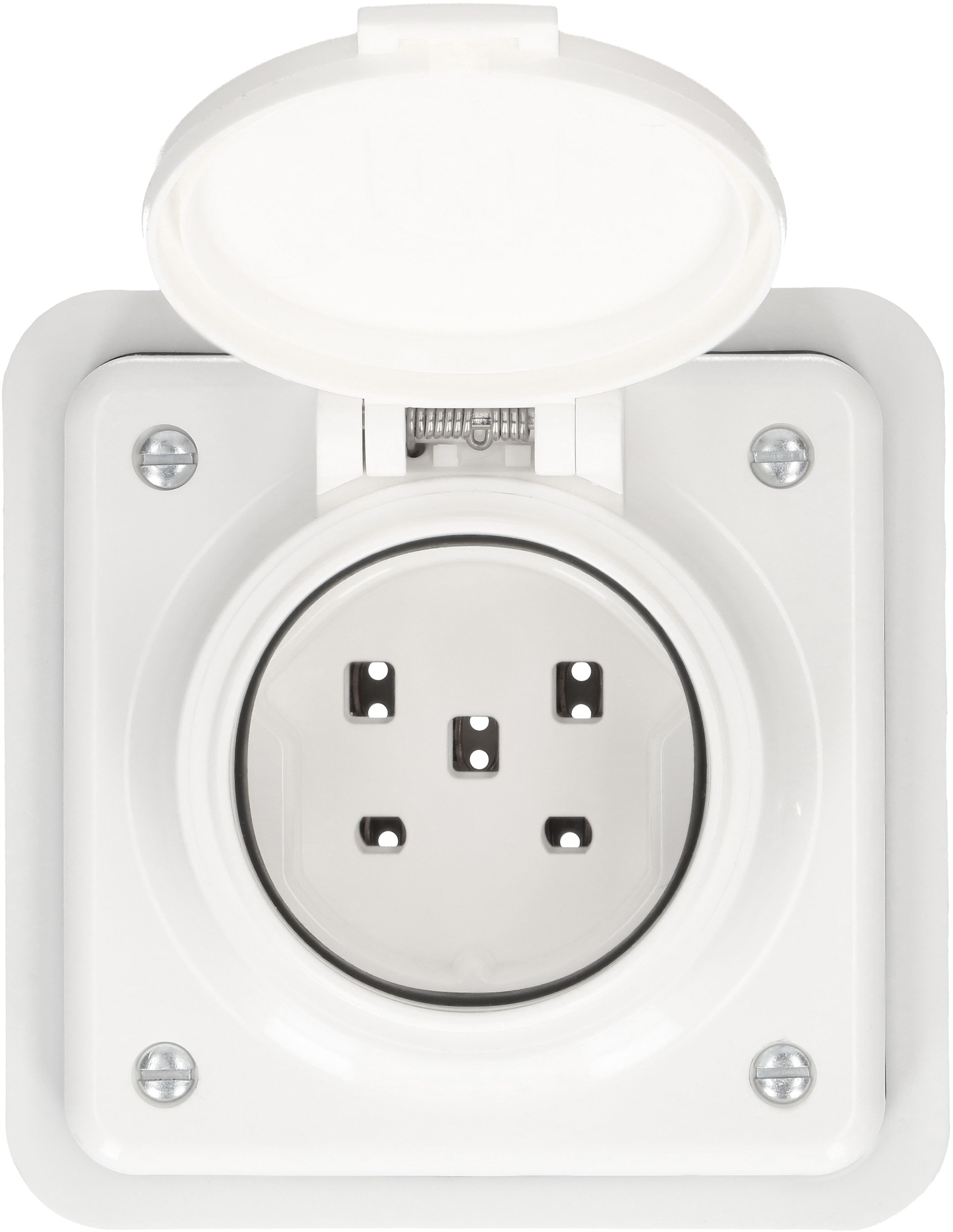 prise 1x type 25 ta.1x1 ENC Mica Nass IP55 blanc