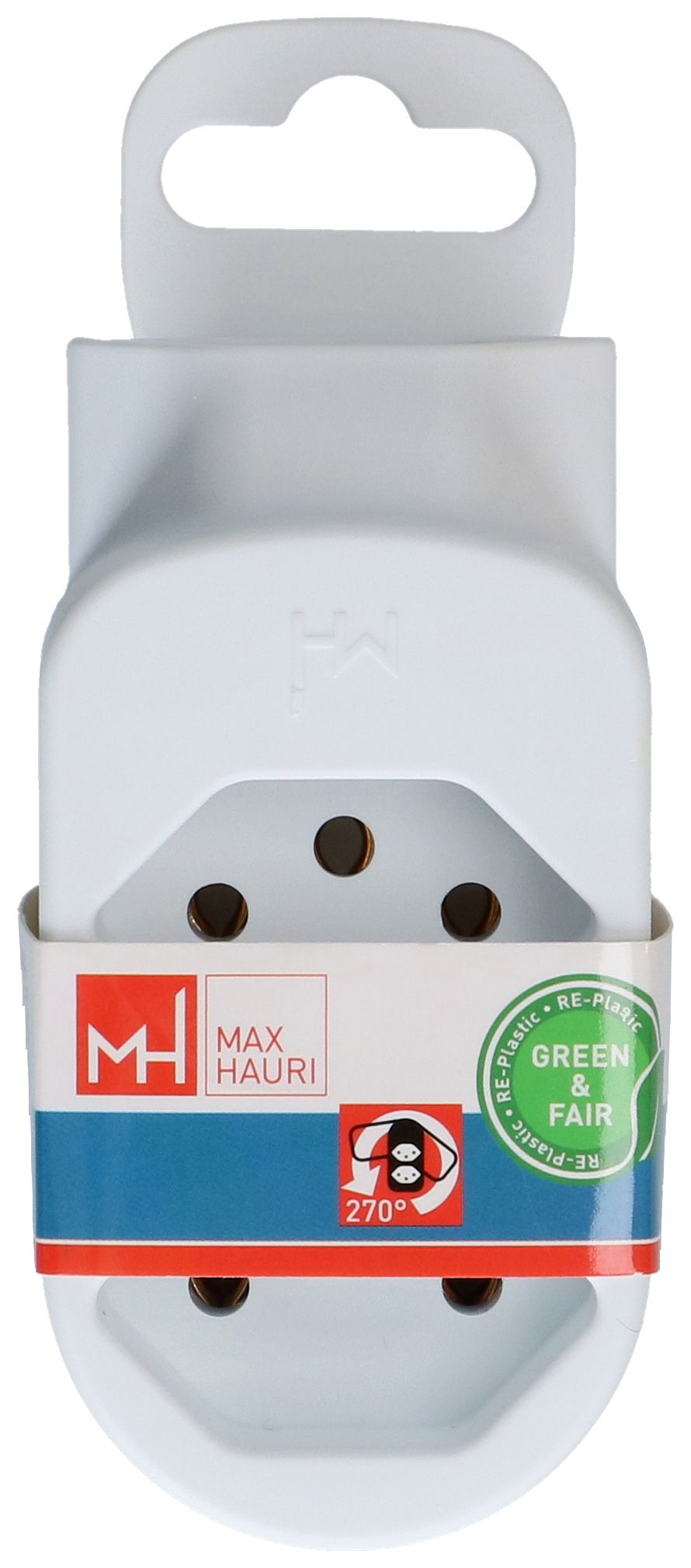 multi adaptateur ADAPT 2+1x type 13 blanc rotatif Green+Fair