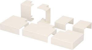 Raccords de goulotte 30x11.5mm blanc assorti 7 pcs.