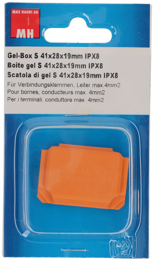 scatola di gel S 41x28x19mm senza morsetto per max. 4mm2 IPX8
