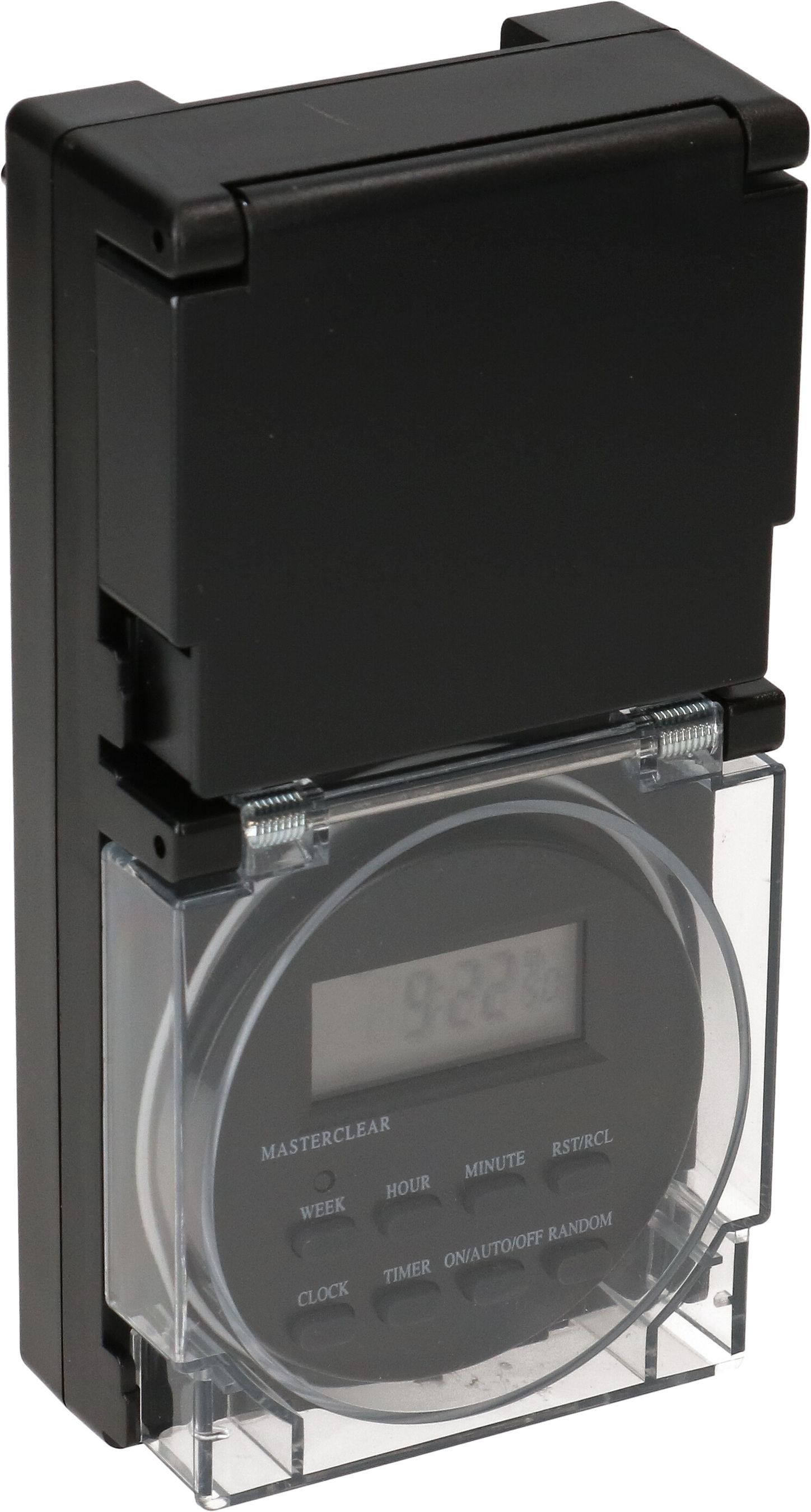 programmateur horaire numériques noir IP55