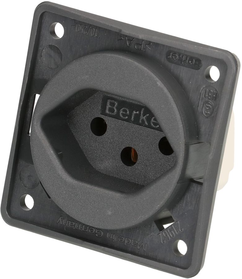 prise 1x type 13 appareil avec plaque frontale Berker Integro ant