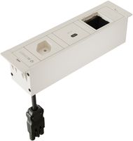 CUBOBOX bloc mult. bc S 3 fois 1x type 13 1xUSB 60W 1xA/C Charger