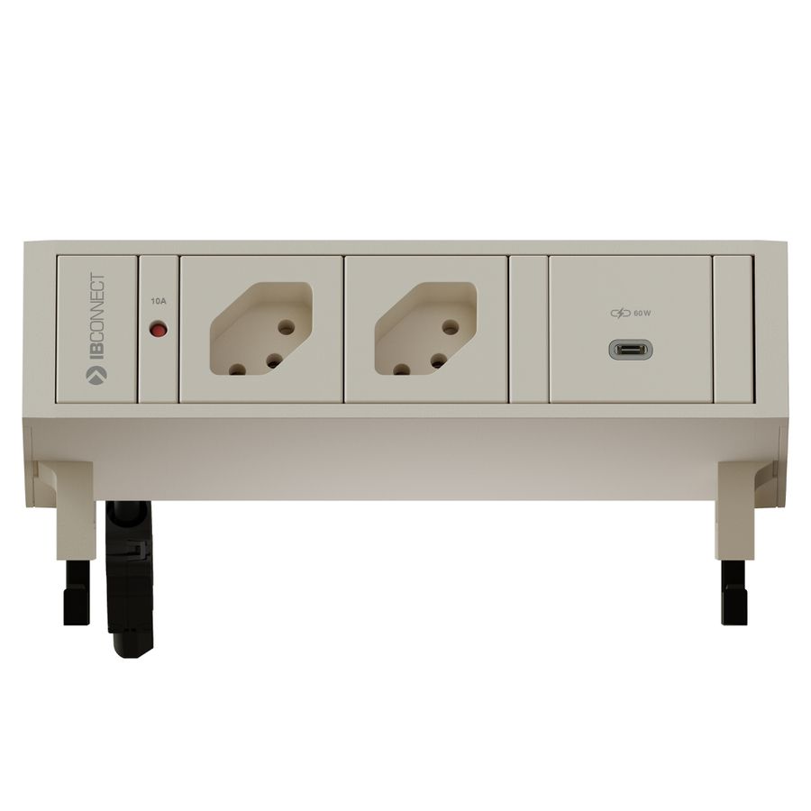 SUPRA bloc multiprise blanc 2x type 13 1x USB-C 60W