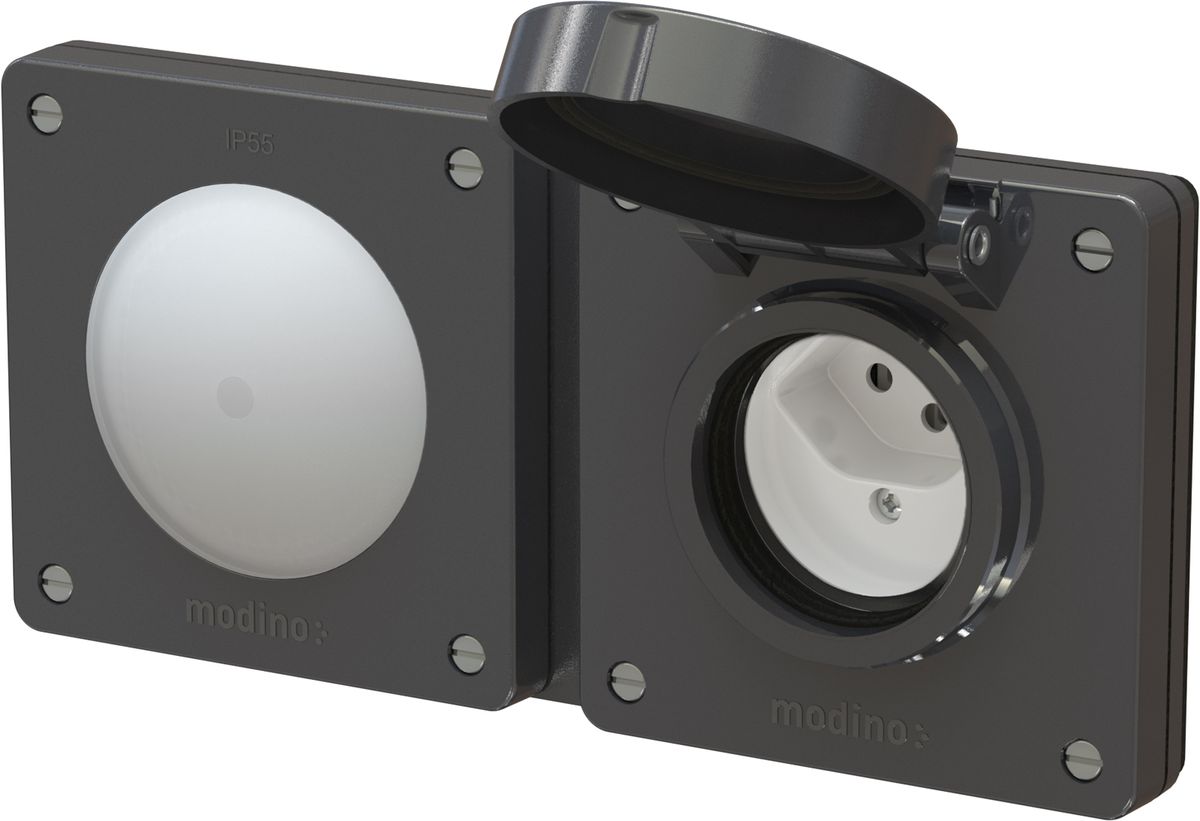 combinaison interrupteur s3 ill. / type 13 ta.2x1 ENC exo IP55 nr