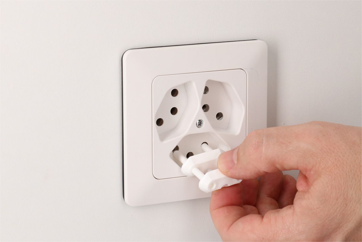 protection prise de courant blanc, 5 pcs.