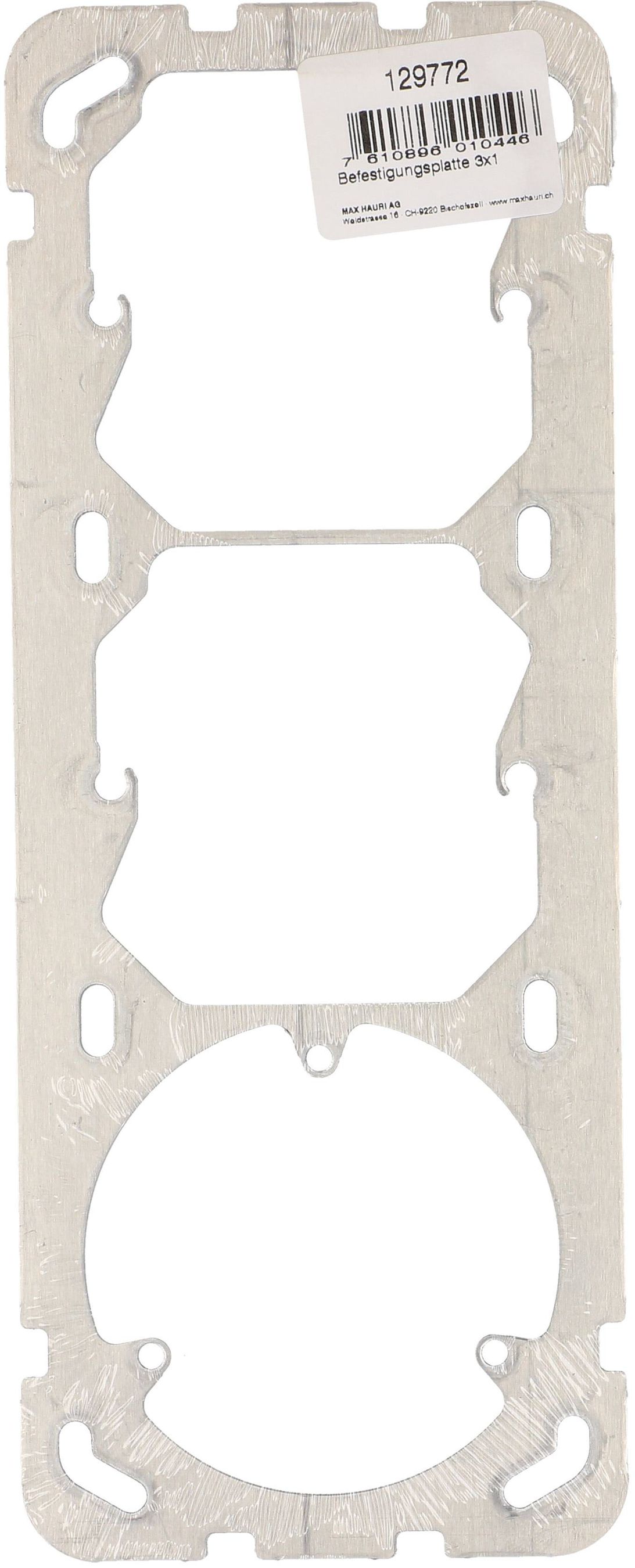 Plaque de fixation ta.3x1 avec fixation en 3 points Kallysto