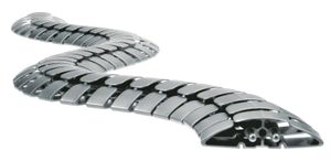 serpentine de câble Pro 90 1.00m argent RAL9006