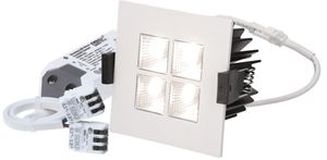 spot encastré à LED SQUARE-4 Ø68 blanc 3000K 1025lm 45°