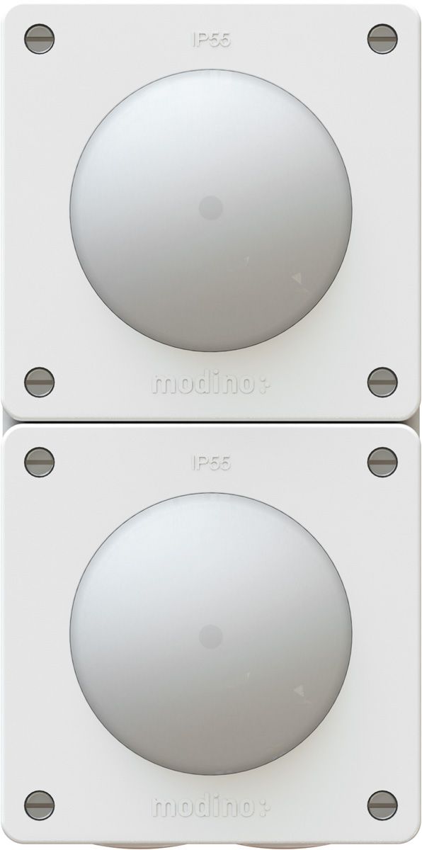 combinaison interrupteur s3 ill. / s3 ill. ta.2x1 AP exo IP55 bc