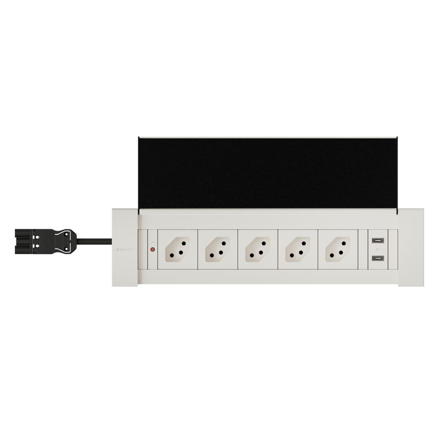 NEXO bloc multiprise blanc 5x type 13 1x USB-C/C