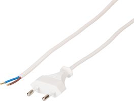 TDLF câble secteur H03VVH2-F2X0.75 3m blanc T26