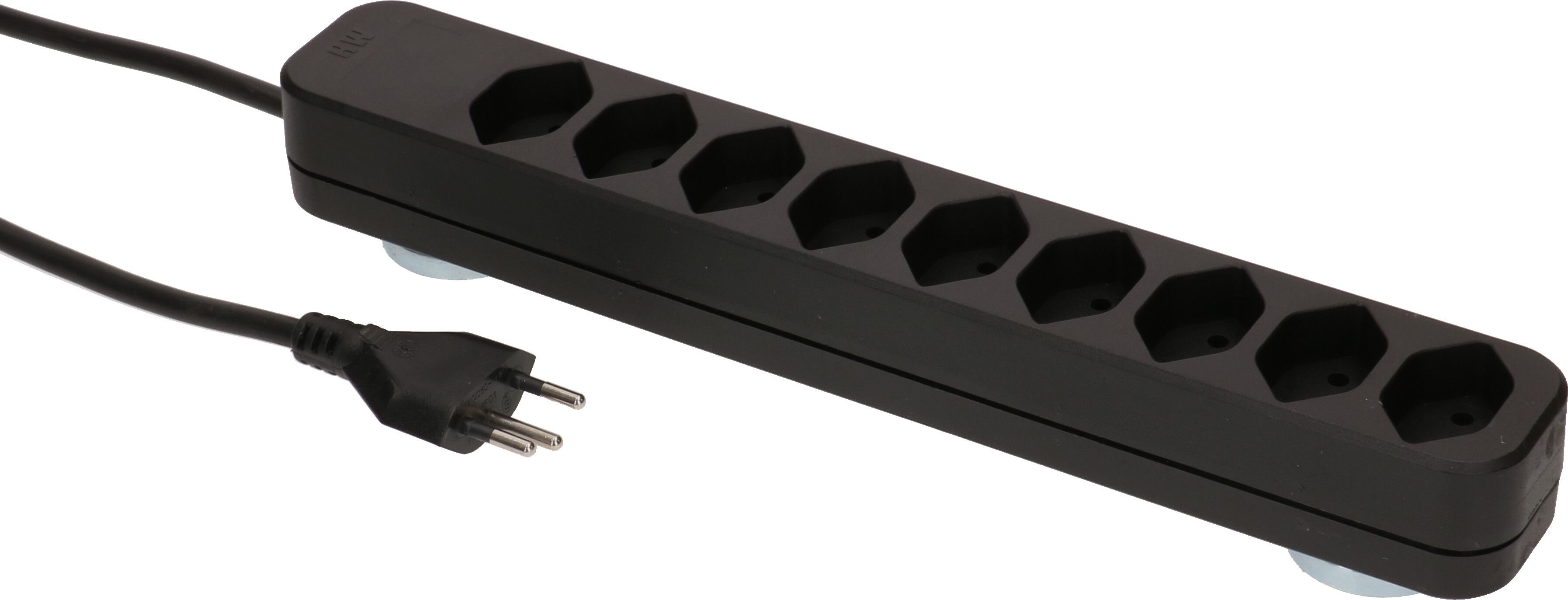 multiprise Swiss Line 9x type 13 noir aimant 5m