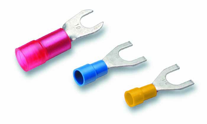 Isolierte Quetschkabelschuhe 0.5-1mm² M3 rot