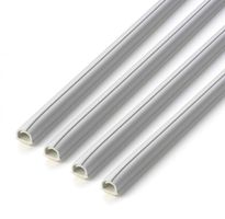 Goulotte 5mm blanc auto-adhésif 1m 4 pcs.