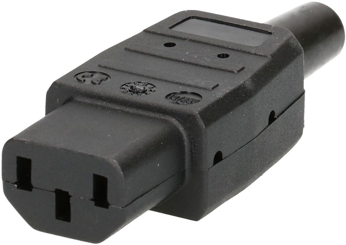 prise de connecteur type C13 3 pôles noir