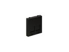 accessoire multimédia 45x45 anthracite couverture pour 2x RJ45