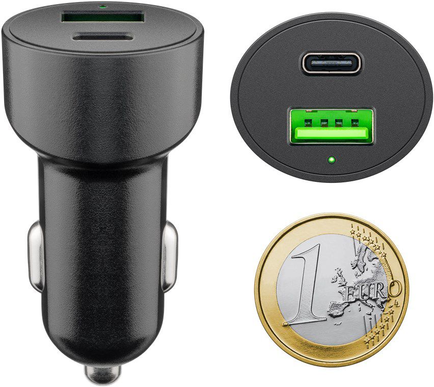 adaptateur de charge rapide USB voiture USB-C PD USB-A QC 48W nr