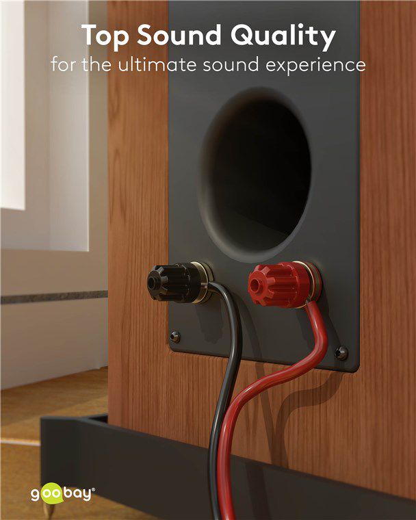 câble de haut-parleur 2x0.75mm² 50m noir/rouge