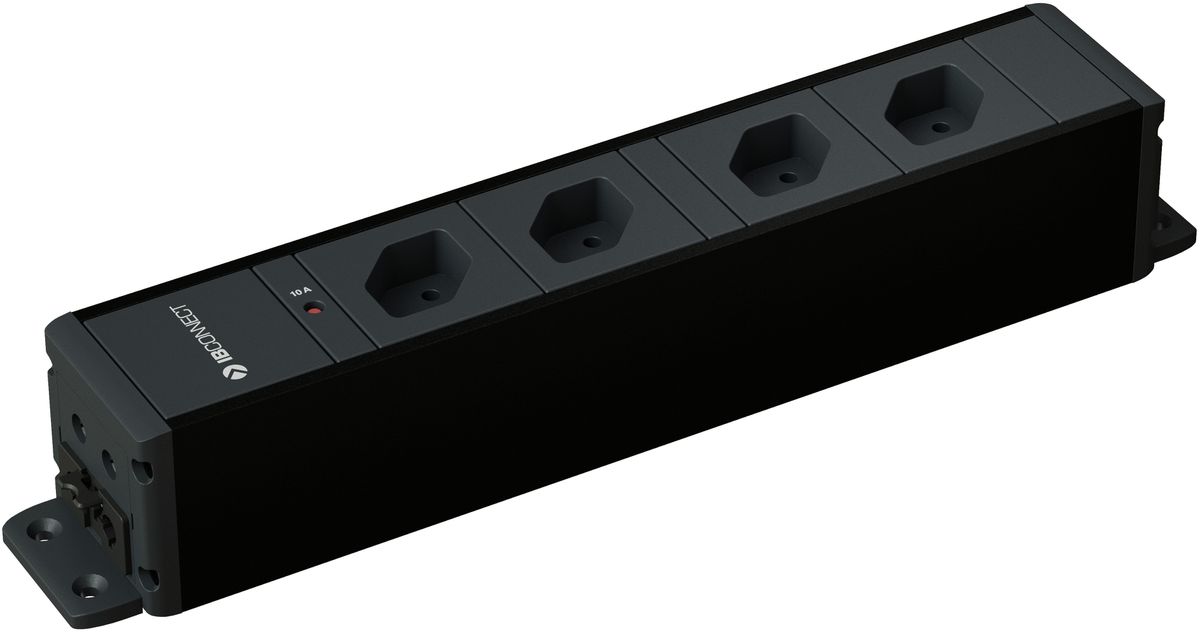 CUBO bloc multiprise noir 4x type 13