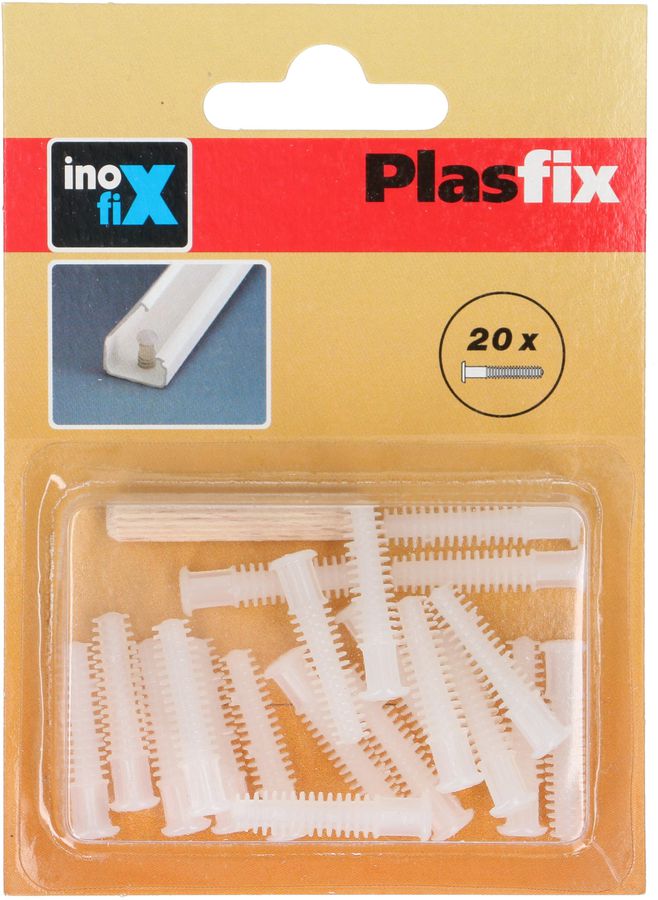Kabelkanal Befestigungsdübel weiss / 20 Stück