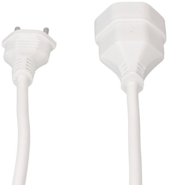 Rallonge TD H05VV-F3G1.0 2m blanc BS type 12 / type 13