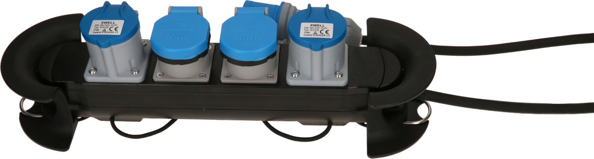 multiprise Construct Line 2x type 23 IP55 2x CEE16-3 noir 5m