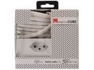 Steckdosenleiste Cube 4x Typ 13 weiss / weiss 2m clip-clap