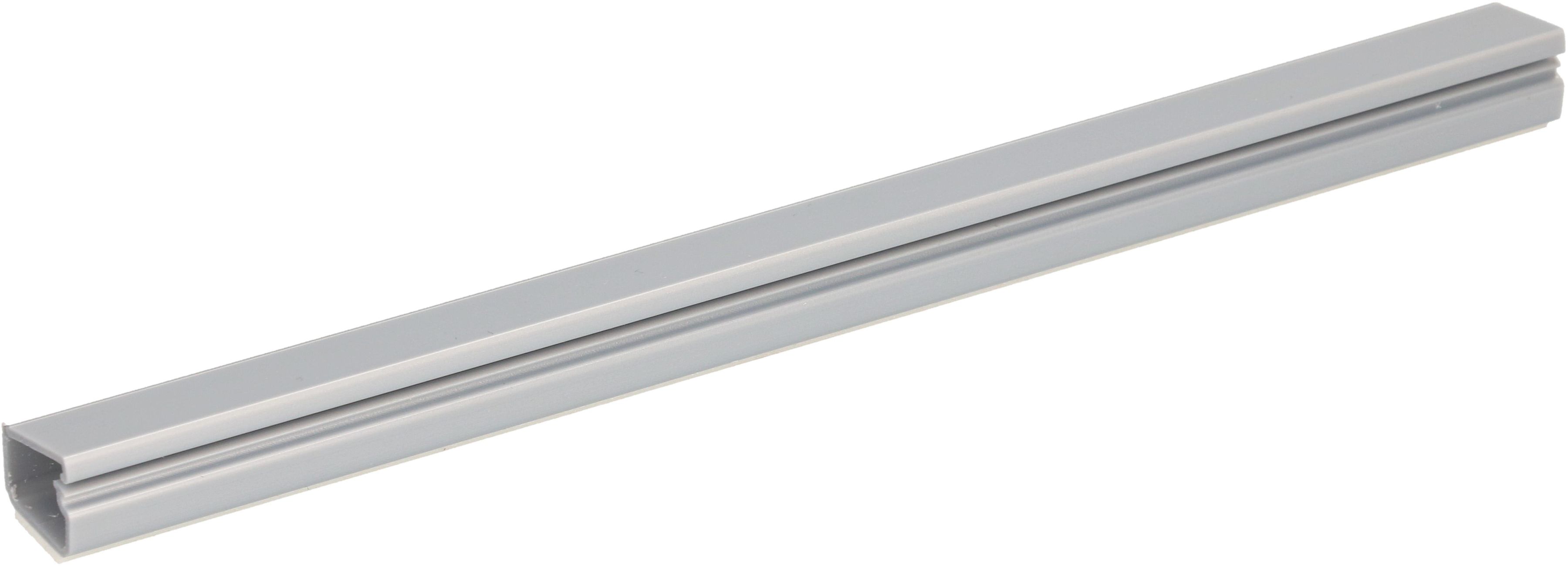 Goulotte 16x10mm gris métallisé auto-adhésif 2m