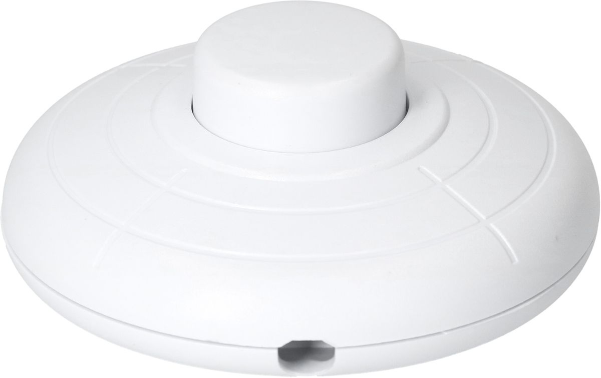 Interrupteur à pied 1pôles OFF 2(1)A blanc