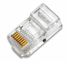 Conn. modul. RJ45 8/8 non blindé ma. conducteur câble plat/rond